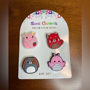 Squishmallow Shoe Charms. 4 Charms, New
